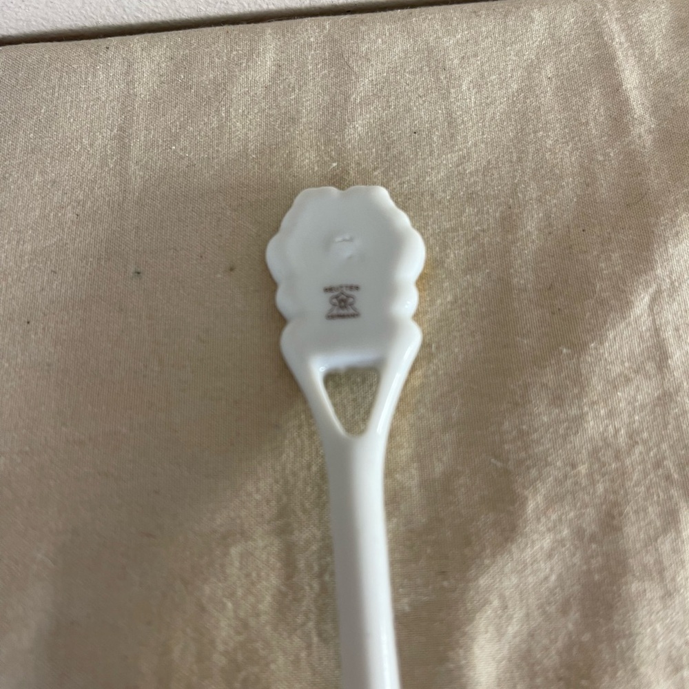 Vintage Reutter Germany Panda Bear White Gold Spoon Porcelain Collector’s Rare - Picture 5 of 6